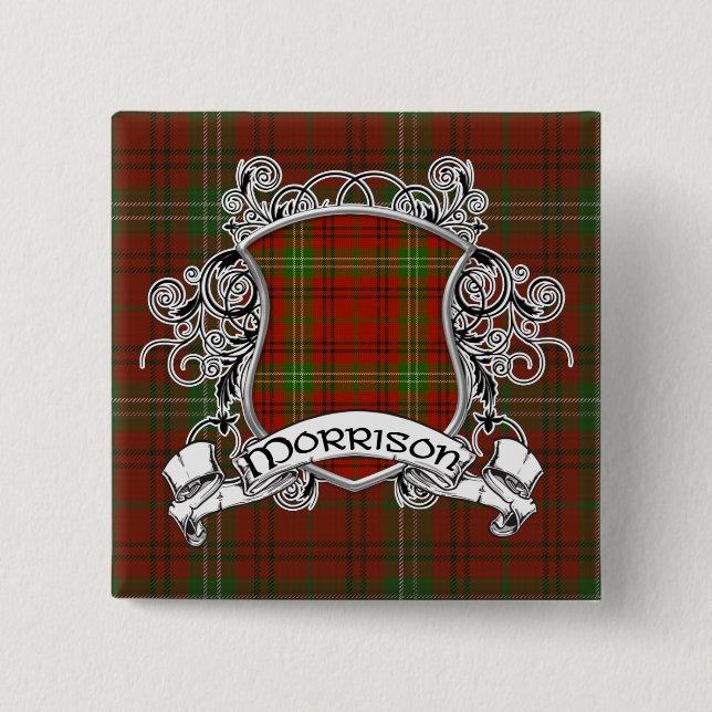 Morrison Tartan Shield Button (Front)