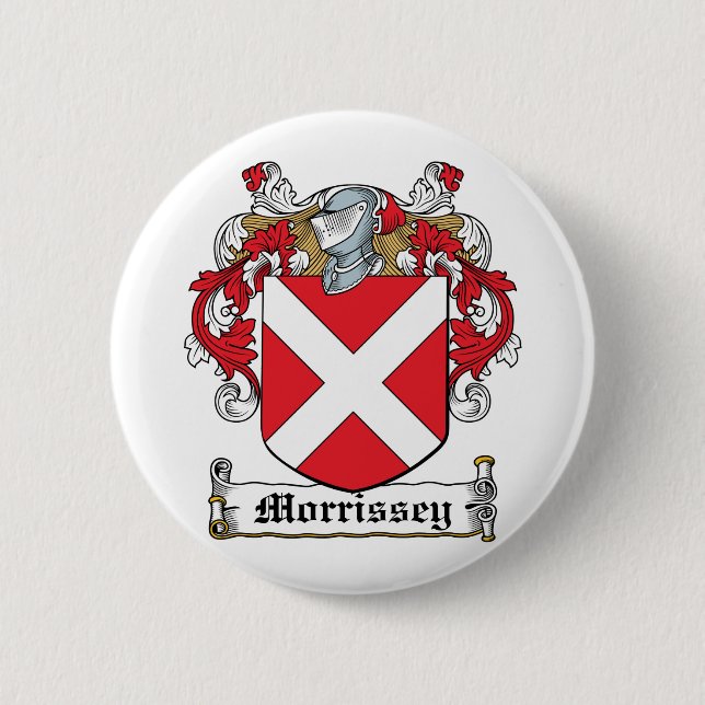 Morrissey Family Crest Pinback Button (Front)