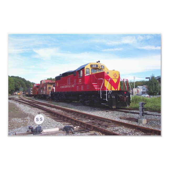 Morristown and Erie Railroad Engine # 22 Kodak Photo Print (Front)