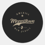 Morristown New Jersey  Classic Round Sticker
