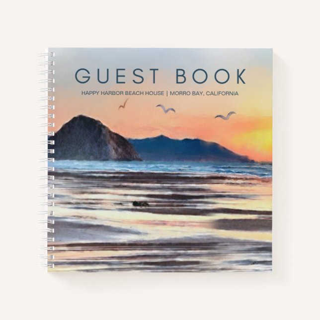 Morro Bay Beach House Vacation Rental Guest Book (Front)