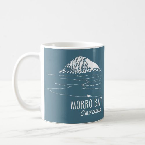 Morro Bay California Morro Rock Art Coffee Mug