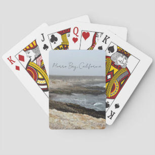 Morro Bay California Ocean Cliffs Photography Poker Cards