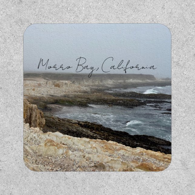 Morro Bay California Ocean Photography Souvenir Patch (Front)