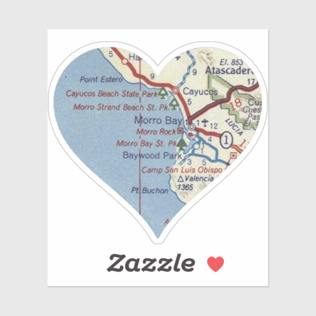 Morro Bay California Sticker (Sheet)