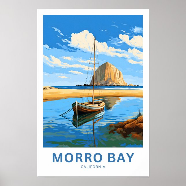 Morro Bay California Travel Print (Front)