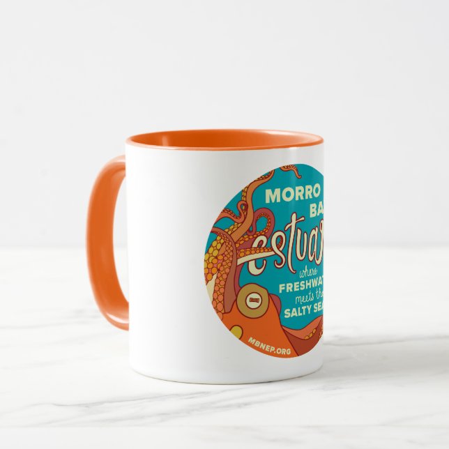 Morro Bay Estuary Octopus Mug (Front Left)