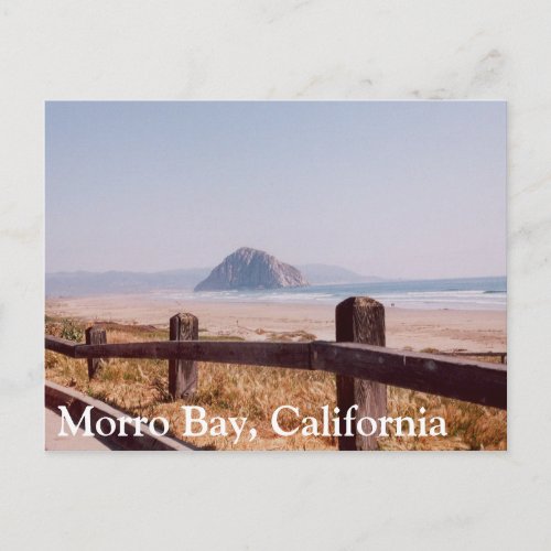 Morro Bay Morro Rock Central California Post Card