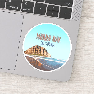 Morro Bay Rock California Vintage Sticker