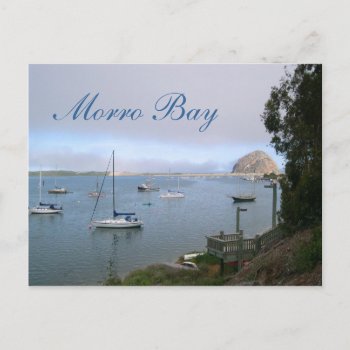 Morro Bay Travel Postcard by bluerabbit at Zazzle