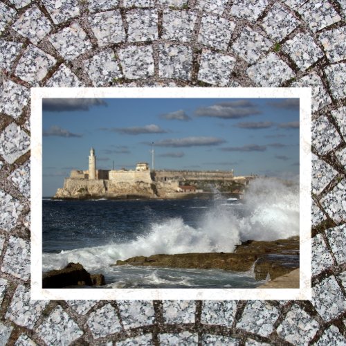Morro Castle Havana Cuba Crashing Waves Postcard