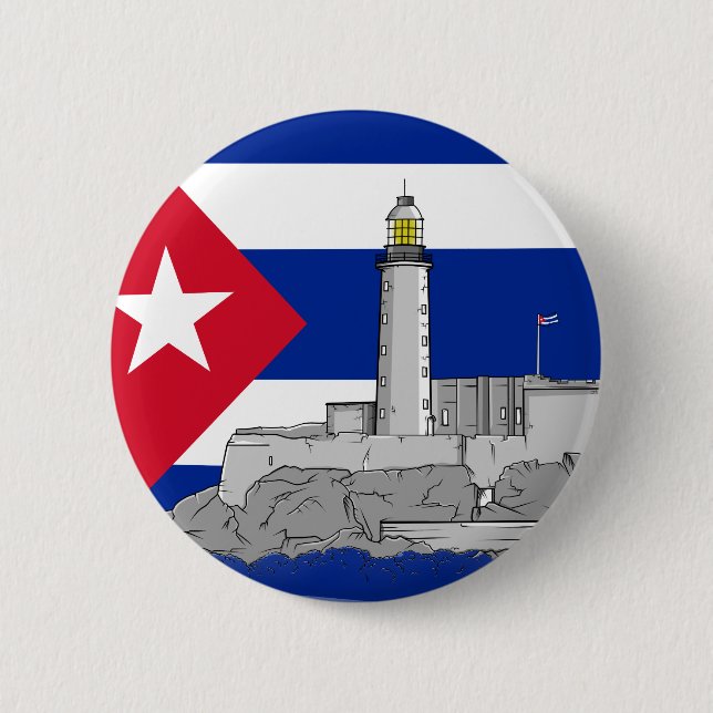 Morro Castle in Havana Button (Front)