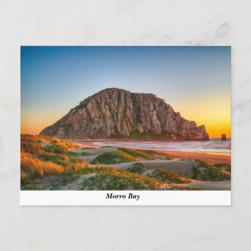 Morro Rock Beach Postcard