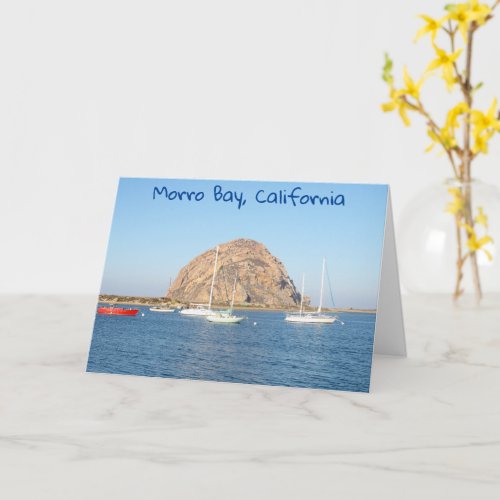 Morro Rock California Card