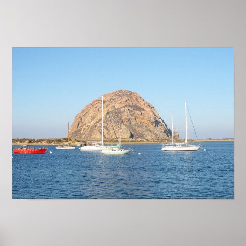 Morro Rock California Poster