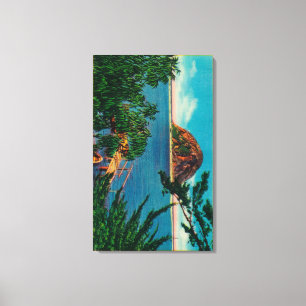 Morro Rock in San Luis Obispo County Canvas Print