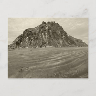 Morro Rock, Morro Bay in Sepia Postcard