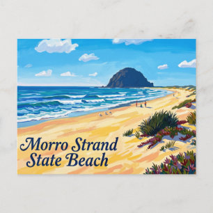 Morro Strand State Beach California Postcard