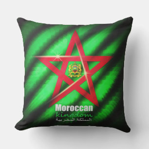 morrocan flag design in illustrator and photoshop outdoor pillow