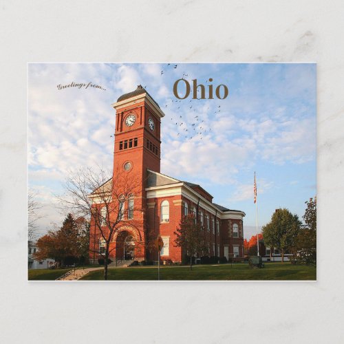 Morrow County Courthouse Ohio Postcard