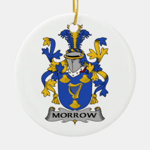 Morrow Family Crest Ceramic Ornament