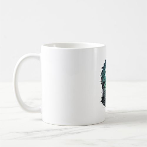 Mors Zombie Hand Skeleton Key Tombstone Ravens Hal Coffee Mug