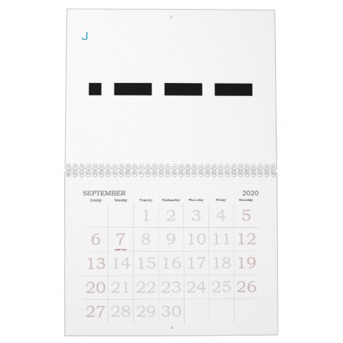 Morse Code 24 Months Alphabet Calendar