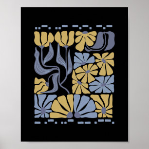 Morse Code 8647 Subtle Anti Trump 86 47 Floral Boh Poster