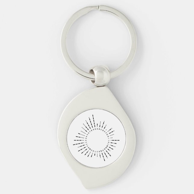Morse Code Alphabet Keychain (Front)
