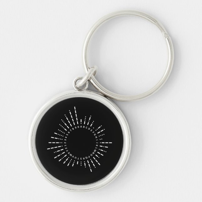 Morse Code Alphabet Keychain (Front)