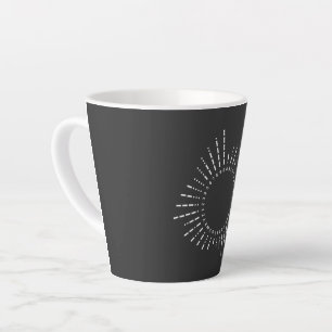 Morse Code Alphabet Latte Mug