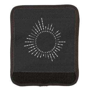 Morse Code Alphabet Luggage Handle Wrap