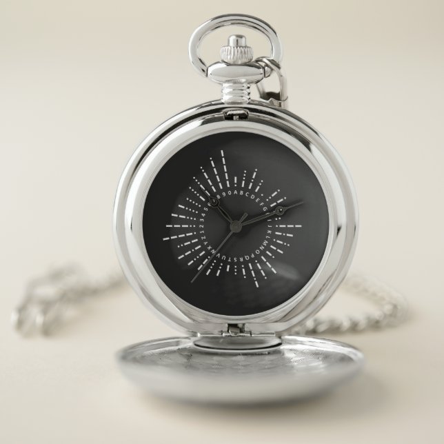Morse Code Alphabet Pocket Watch (Inside)
