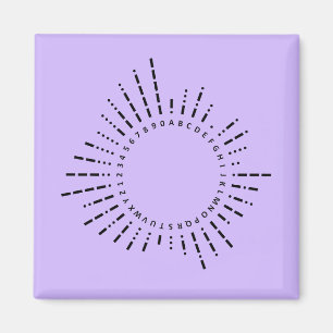Morse Code Alphabet – Purple Tech Design Magnet