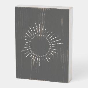 Morse Code Alphabet Wooden Box Sign
