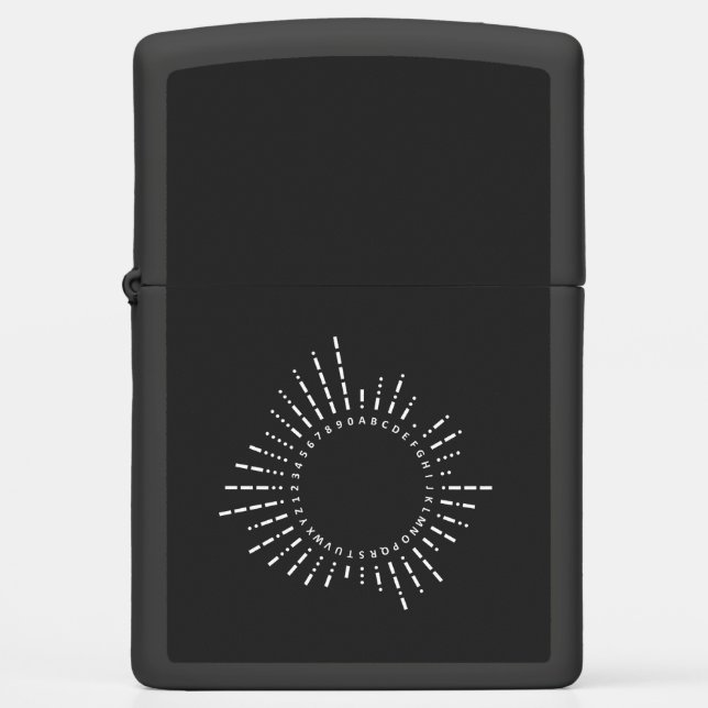 Morse Code Alphabet Zippo Lighter | Zazzle