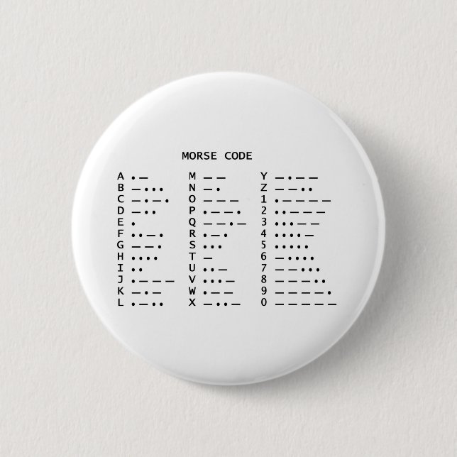 MORSE CODE BUTTON (Front)