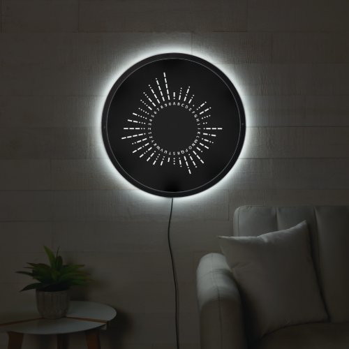 Morse Code Circle Unique Design LED Sign