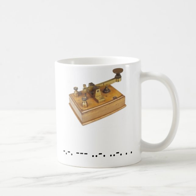 Morse Code Cofee Cup (Right)