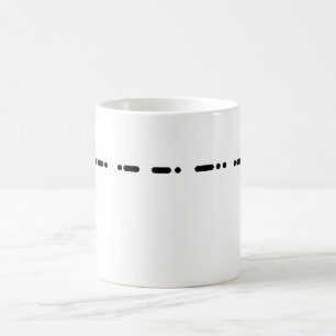 Morse Code Grandpa Customizeable Mug