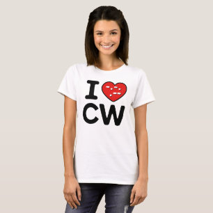 Morse Code Love – CW Whispering Waves T-Shirt
