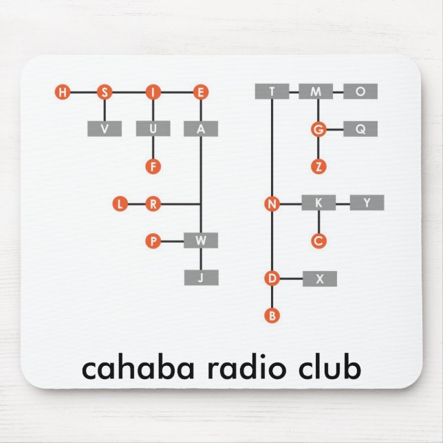Morse code mouse pad (Front)