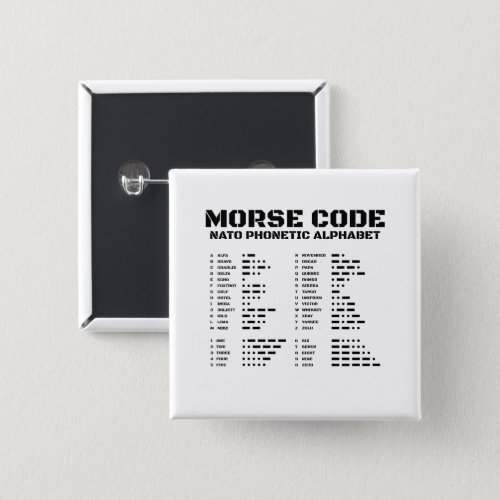 Morse Code NATO Phonetic Alphabet Button