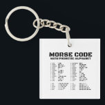 Morse Code NATO Phonetic Alphabet Keychain<br><div class="desc">Morse Code NATO Phonetic Alphabet</div>