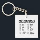 Morse Code NATO Phonetic Alphabet Keychain<br><div class="desc">Morse Code NATO Phonetic Alphabet</div>