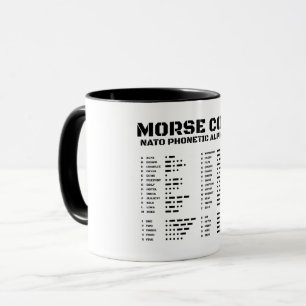 Morse Code NATO Phonetic Alphabet Mug