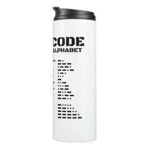 Morse Code NATO Phonetic Alphabet Thermal Tumbler