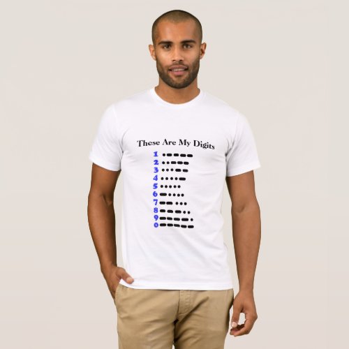 Morse Code Numbers Chart Ham Radio T_shirt