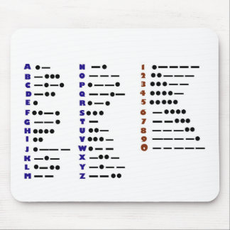 Morse Code or CW Mouse Pad (Customizeable)