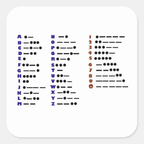 Morse Code or CW Sticker